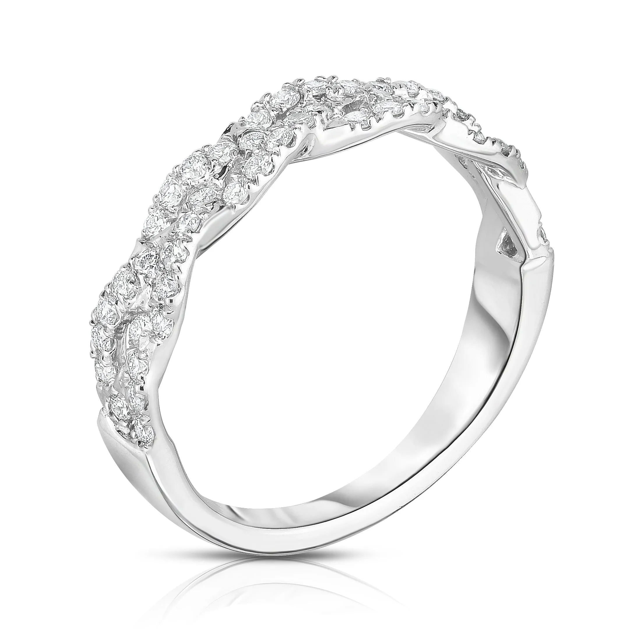 0.45Ct Diamond Infinity Ring in 14k Gold