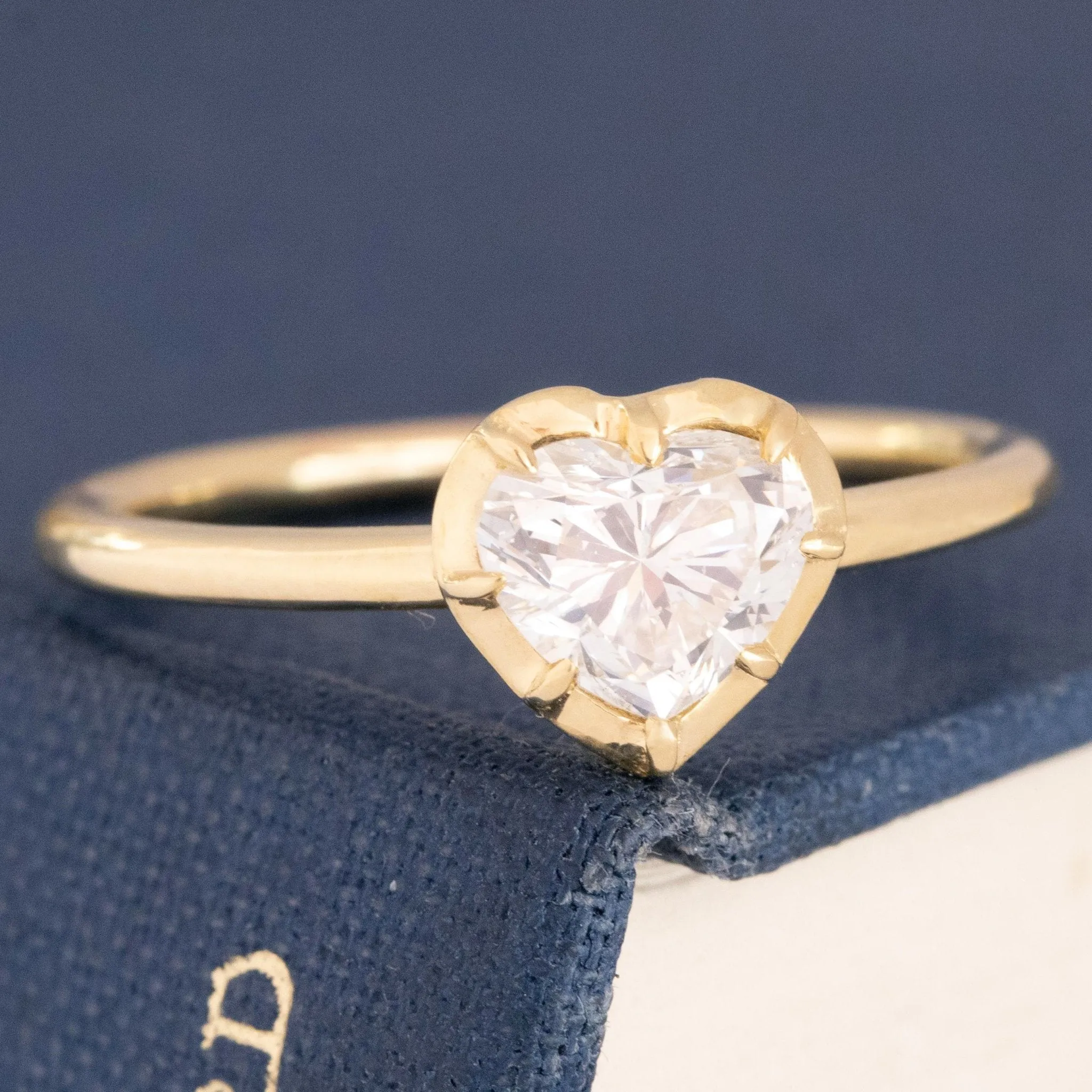 1.00ct Heart Cut Diamond Solitaire