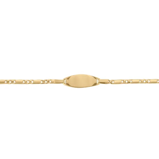 10K Yellow Gold Baby ID Bracelet