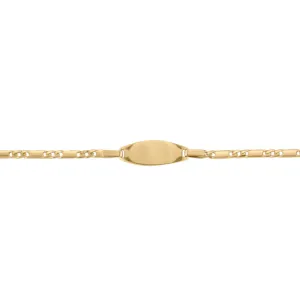 10K Yellow Gold Baby ID Bracelet
