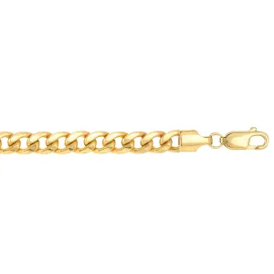 10K YG 8.50 inches 5.5mm Lite Miami CURB