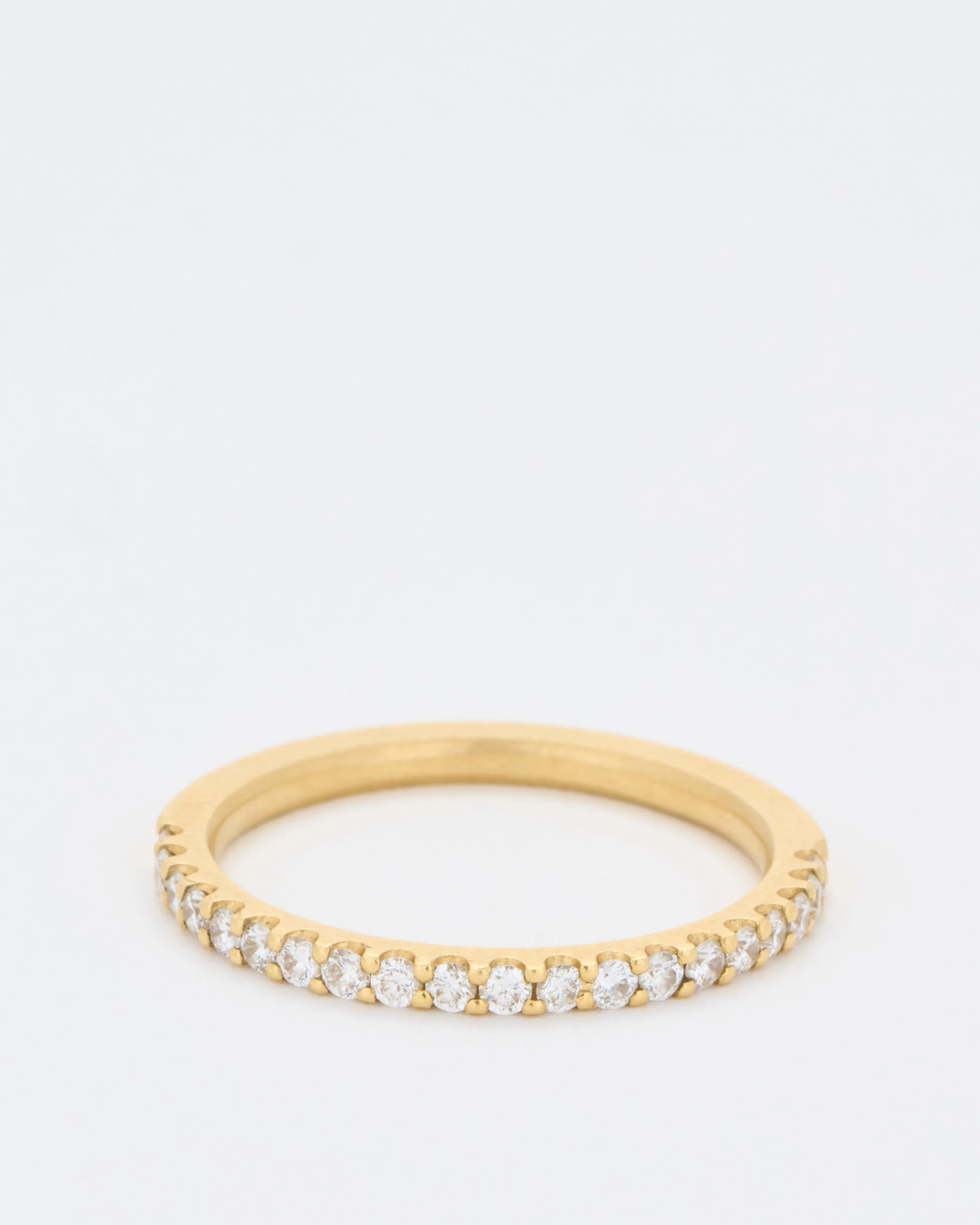 1/2 eternity band with diamond
