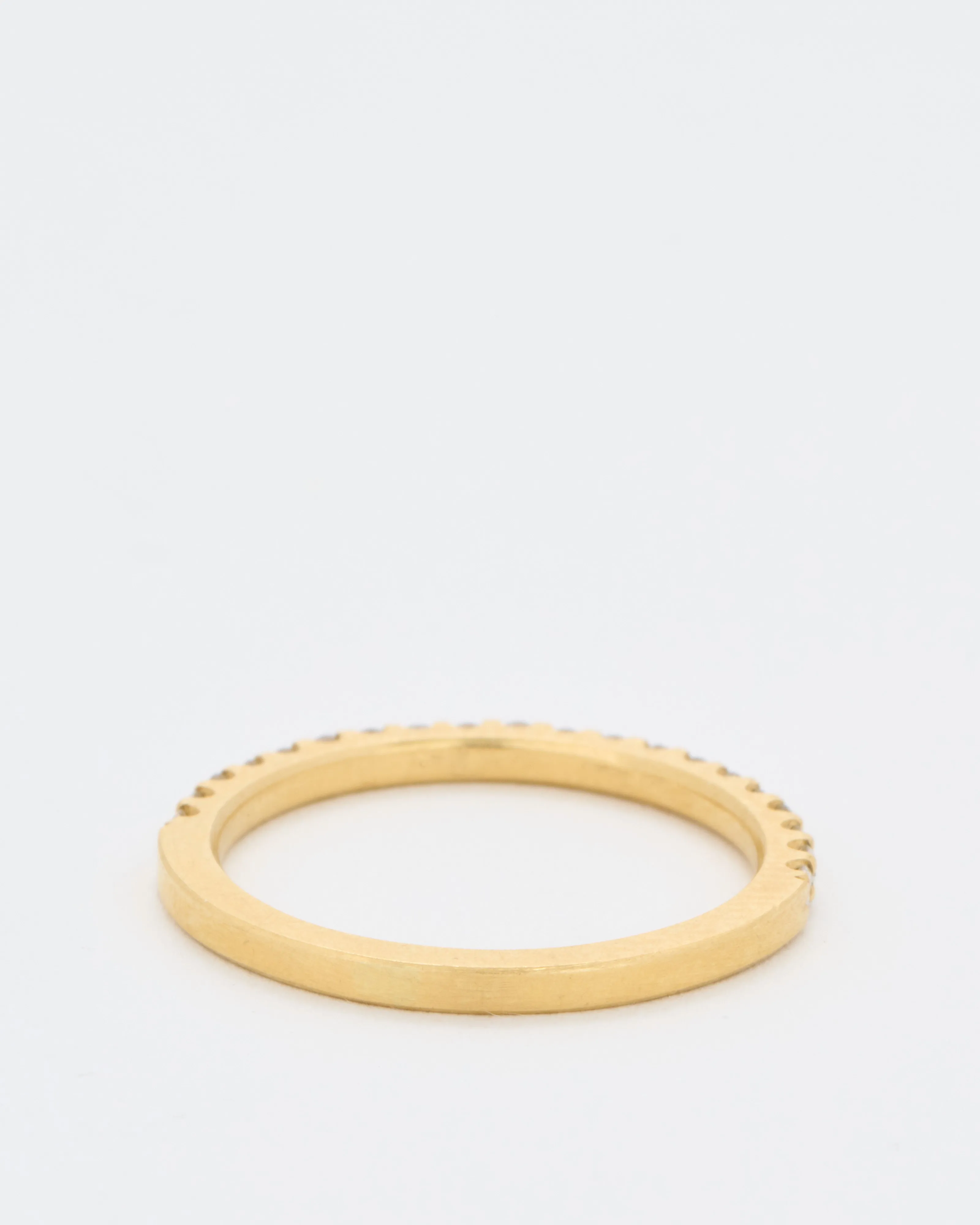 1/2 eternity band with diamond