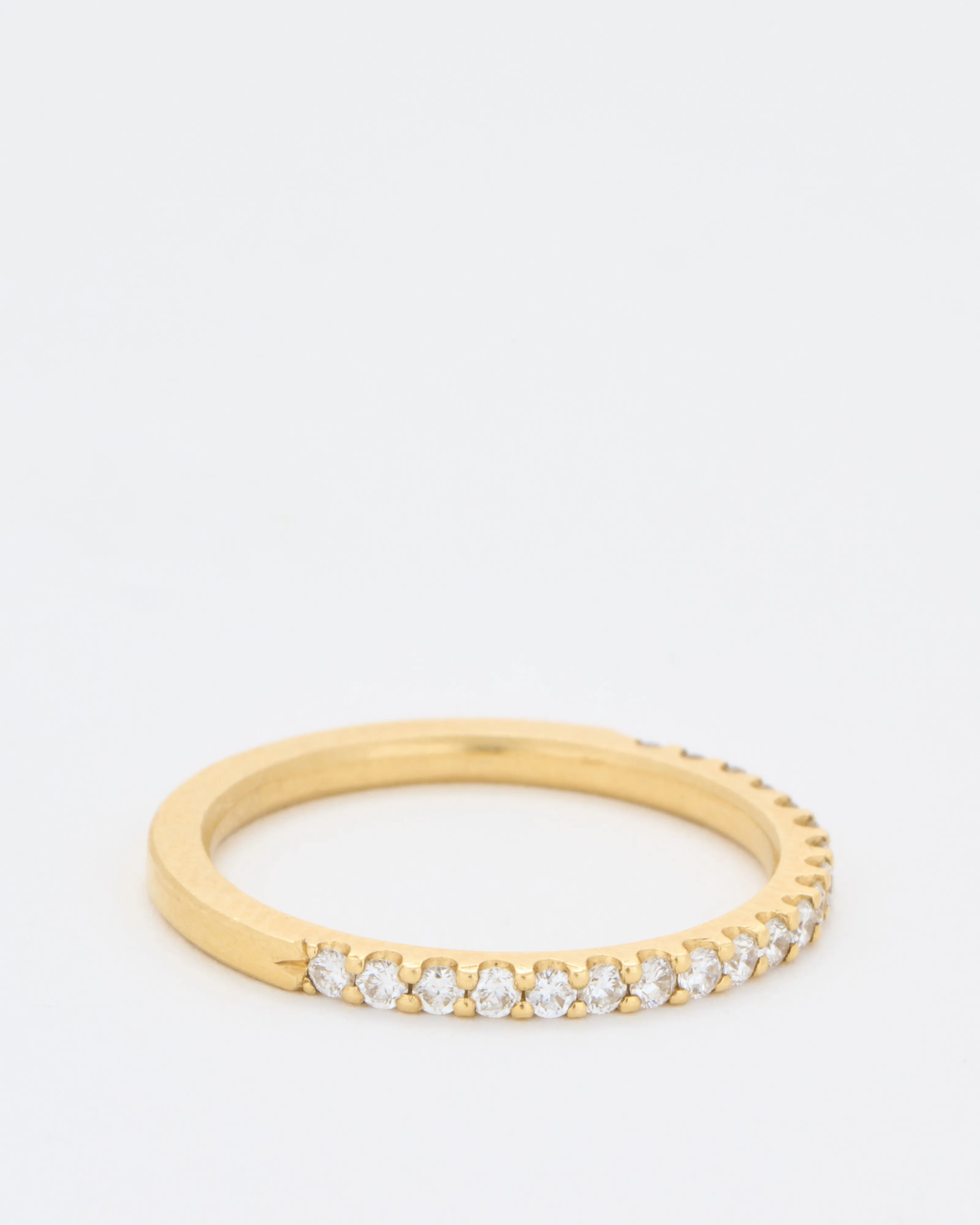 1/2 eternity band with diamond