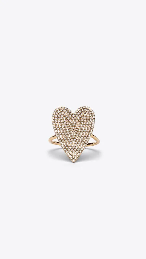 14k Gold Heart Ring