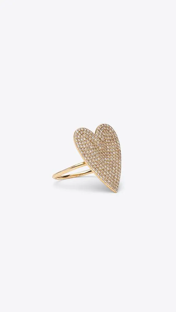 14k Gold Heart Ring