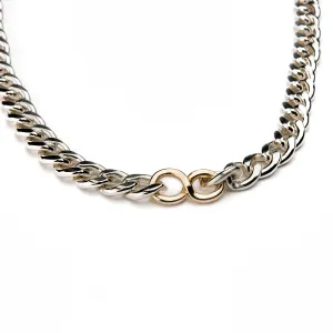 14k Gold Infinity Cuban Link Necklace