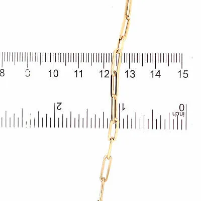 14K PaperClip Bracelet in Yellow Gold