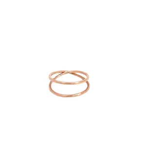 14K Rose Gold Infinity Ring