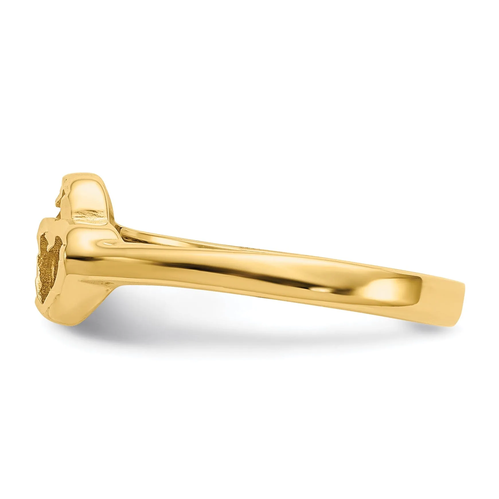 14k Yellow Gold Children's Heart Children's Ring