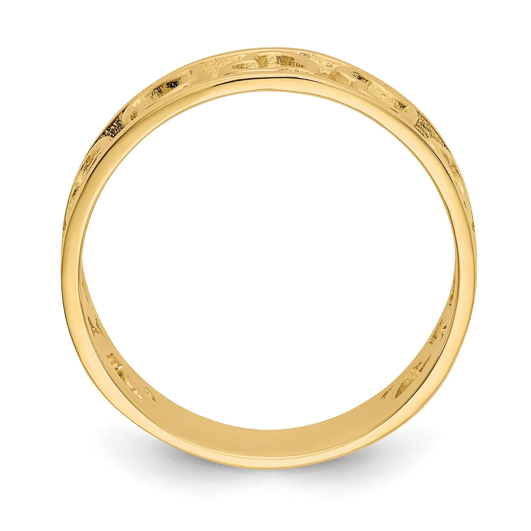 14k Yellow Gold Heart Ring