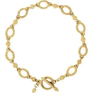 14K Yellow Metal Fashion 7.5" Bracelet