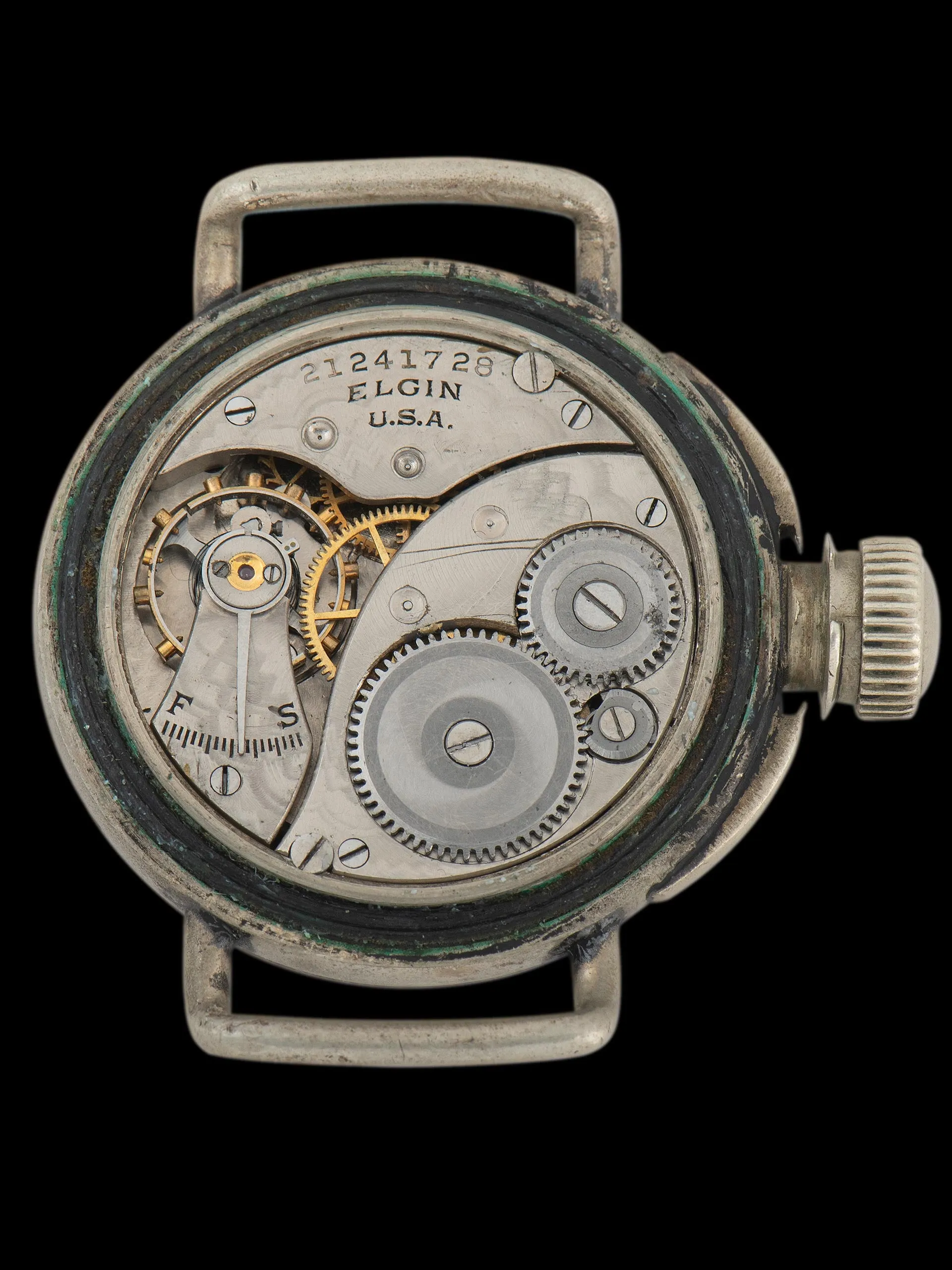 1920s Elgin "Depollier" Military Waterproof Watch