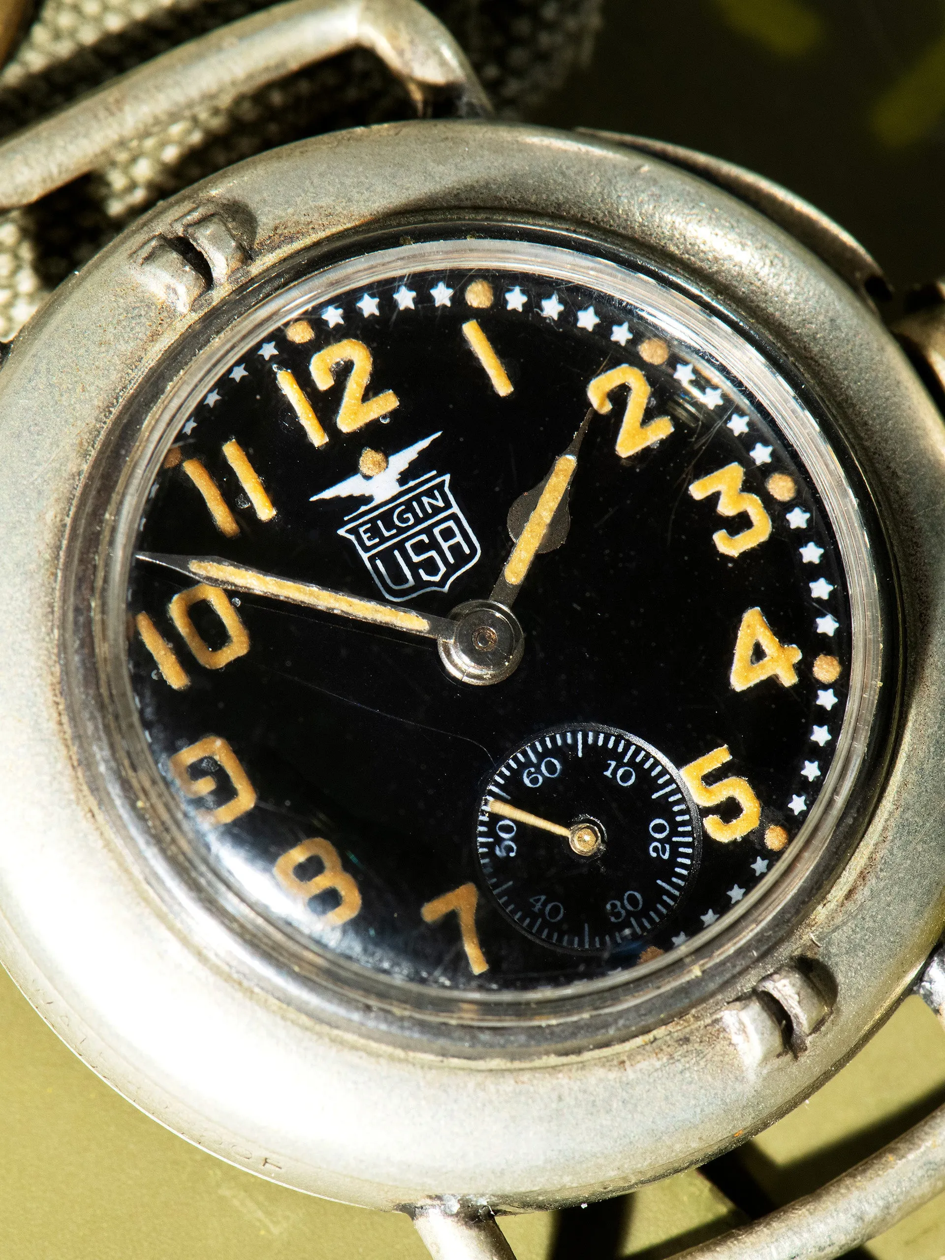 1920s Elgin "Depollier" Military Waterproof Watch