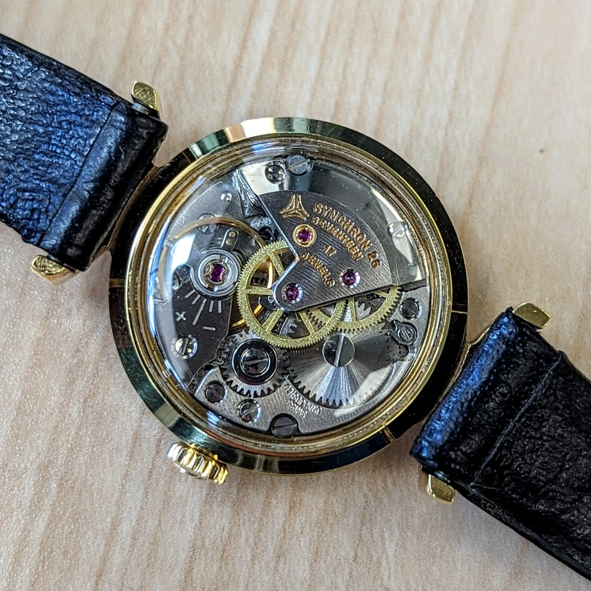 1950s ERNEST BOREL Ladies Cocktail Watch Kaleidoscope Dial 25mm Swiss Wristwatch - ALL ORIGINAL!