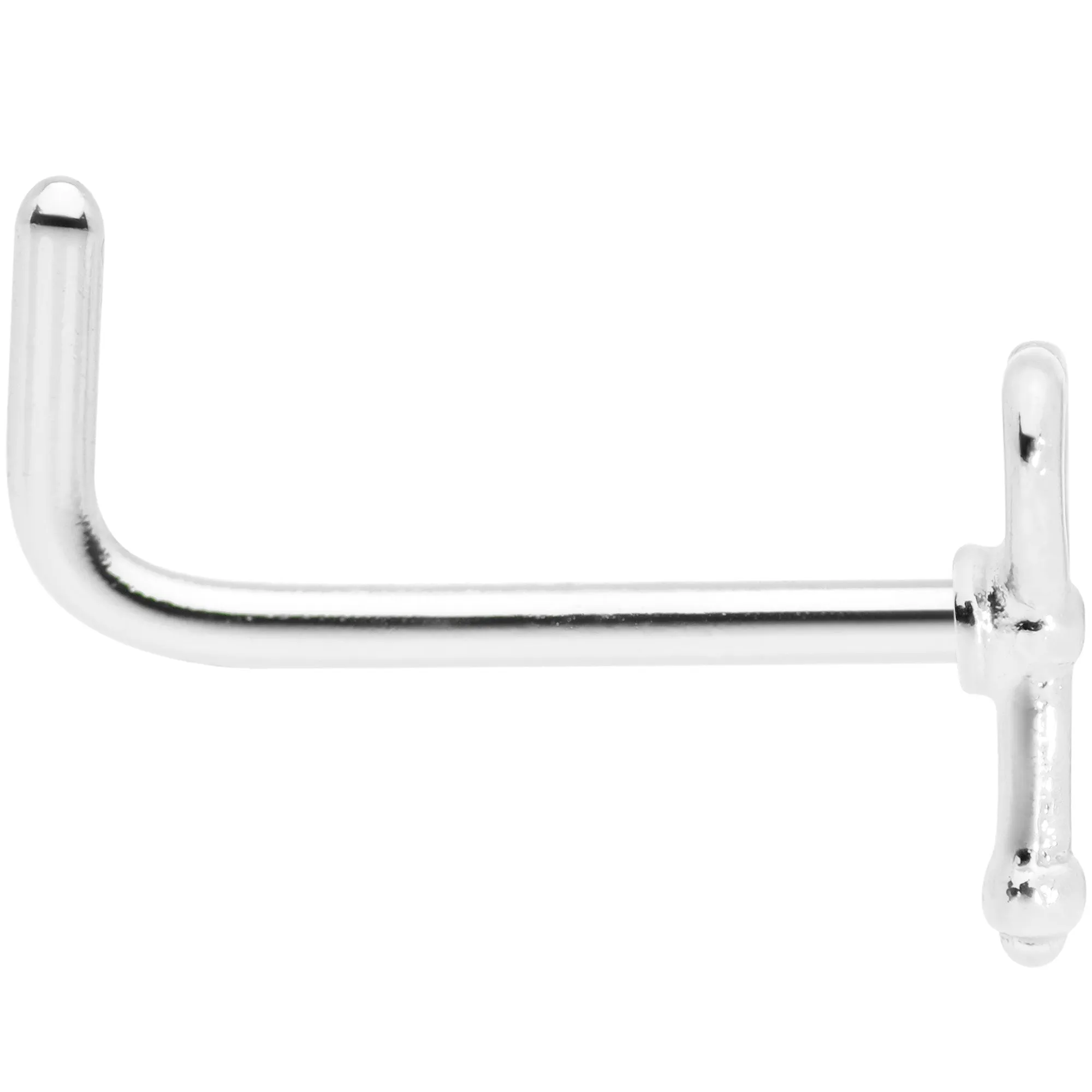 20 Gauge 5/16 Key to Your Heart L Shaped Nose Ring