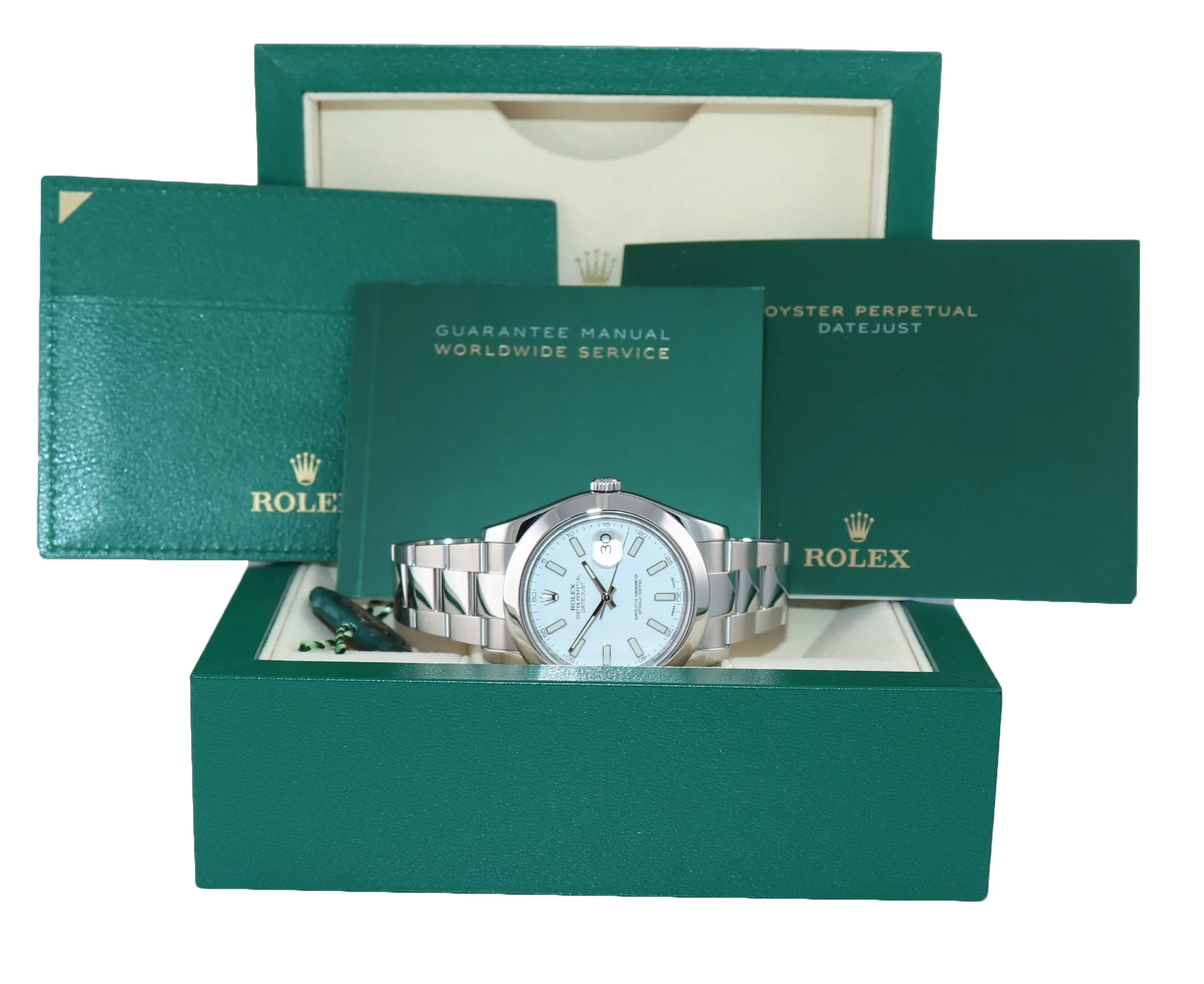 2015-2016 Rolex DateJust II 116300 White Stick Stainless Steel 41mm Watch Box