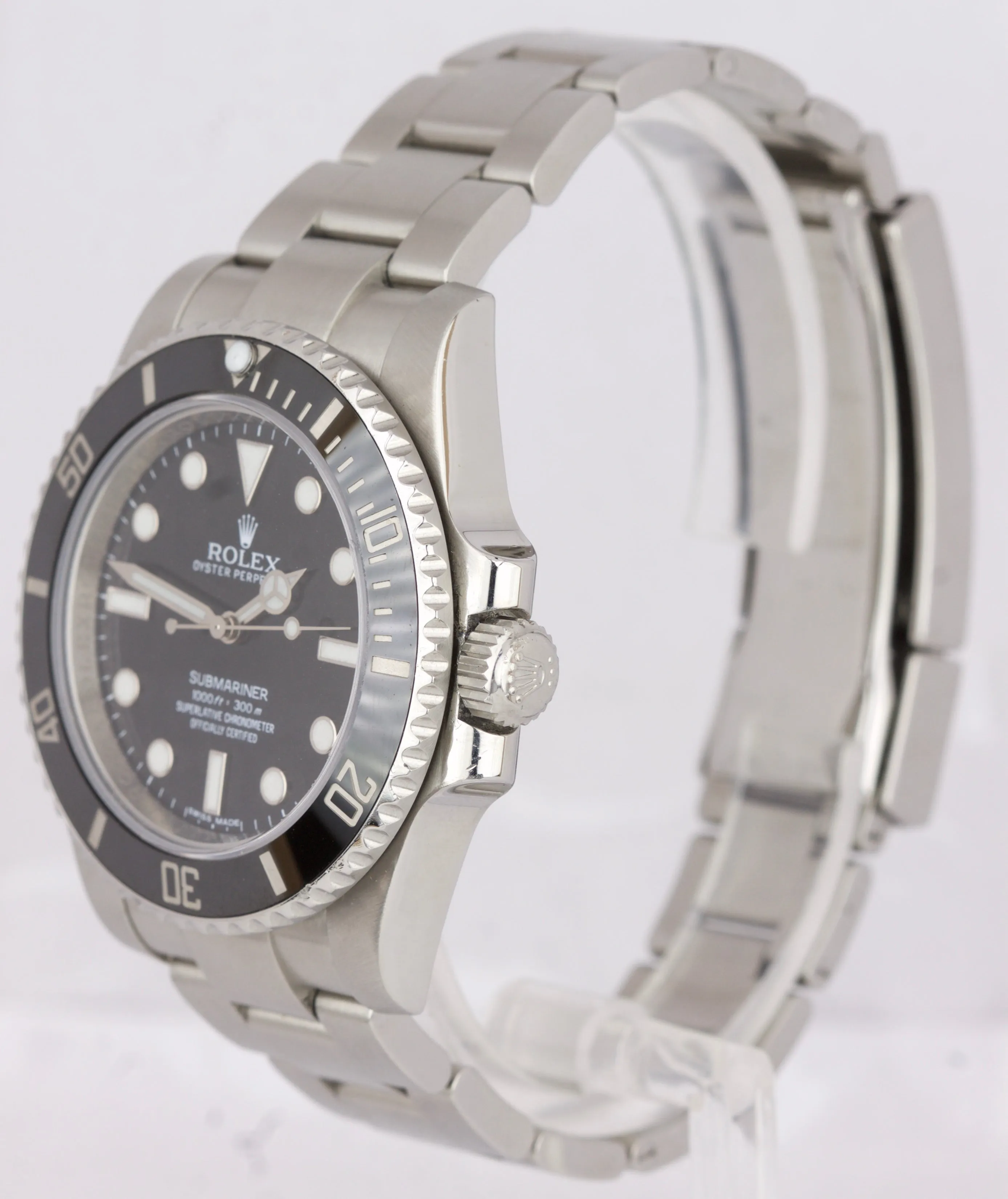 2017 Rolex Submariner No-Date 114060 Stainless Steel Dive Ceramic 40mm Watch