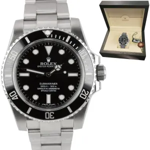 2017 Rolex Submariner No-Date 114060 Stainless Steel Dive Ceramic 40mm Watch