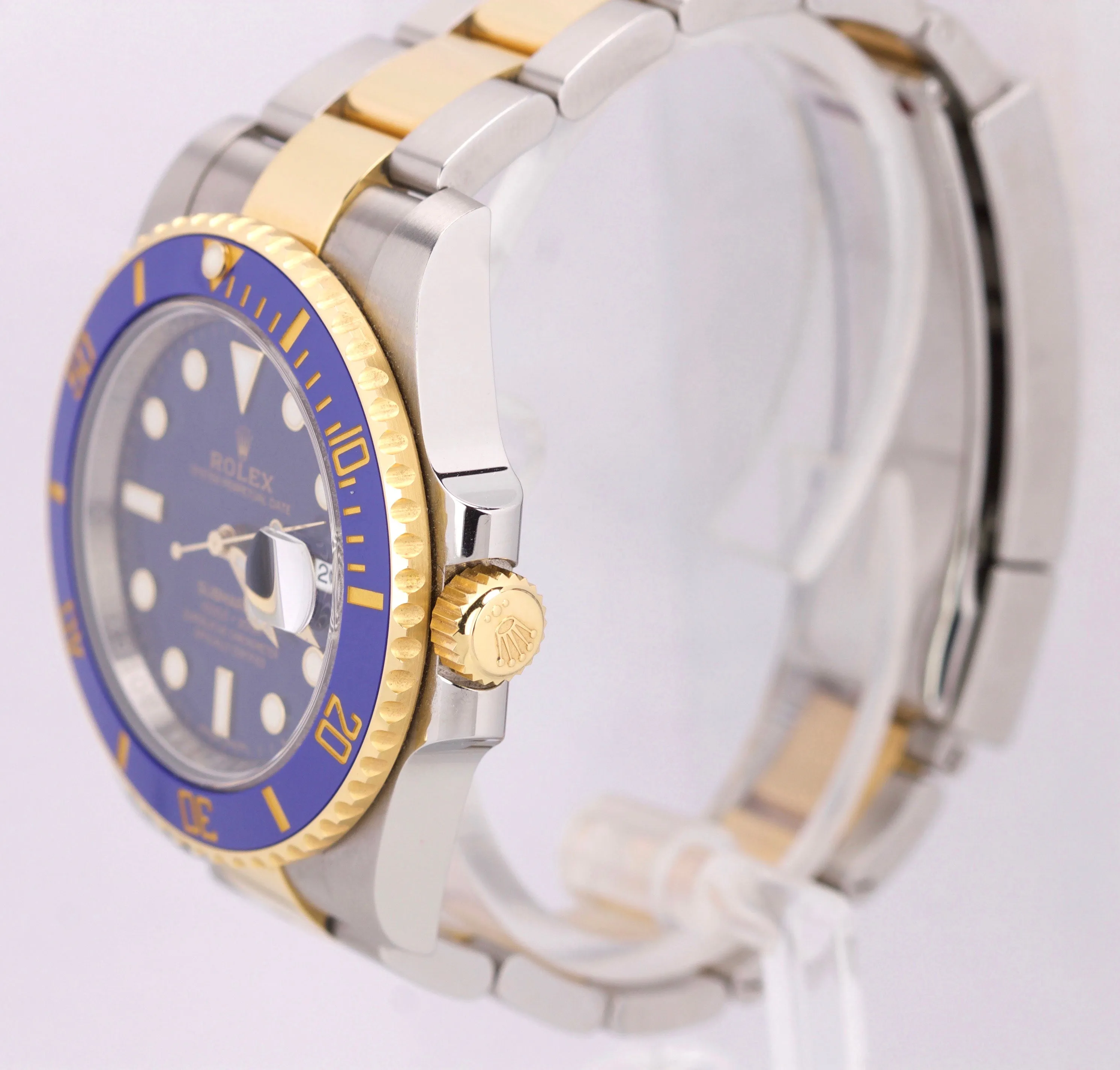 2018 MINT Rolex Submariner Ceramic 116613 LB 18K Two-Tone Gold Blue Dive Watch