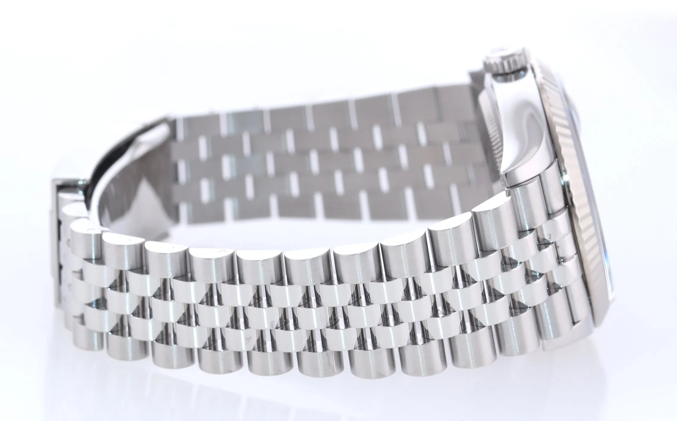 2019 PAPERS Rolex DateJust Blue Jubilee Diamond 126234 Steel White Gold Watch