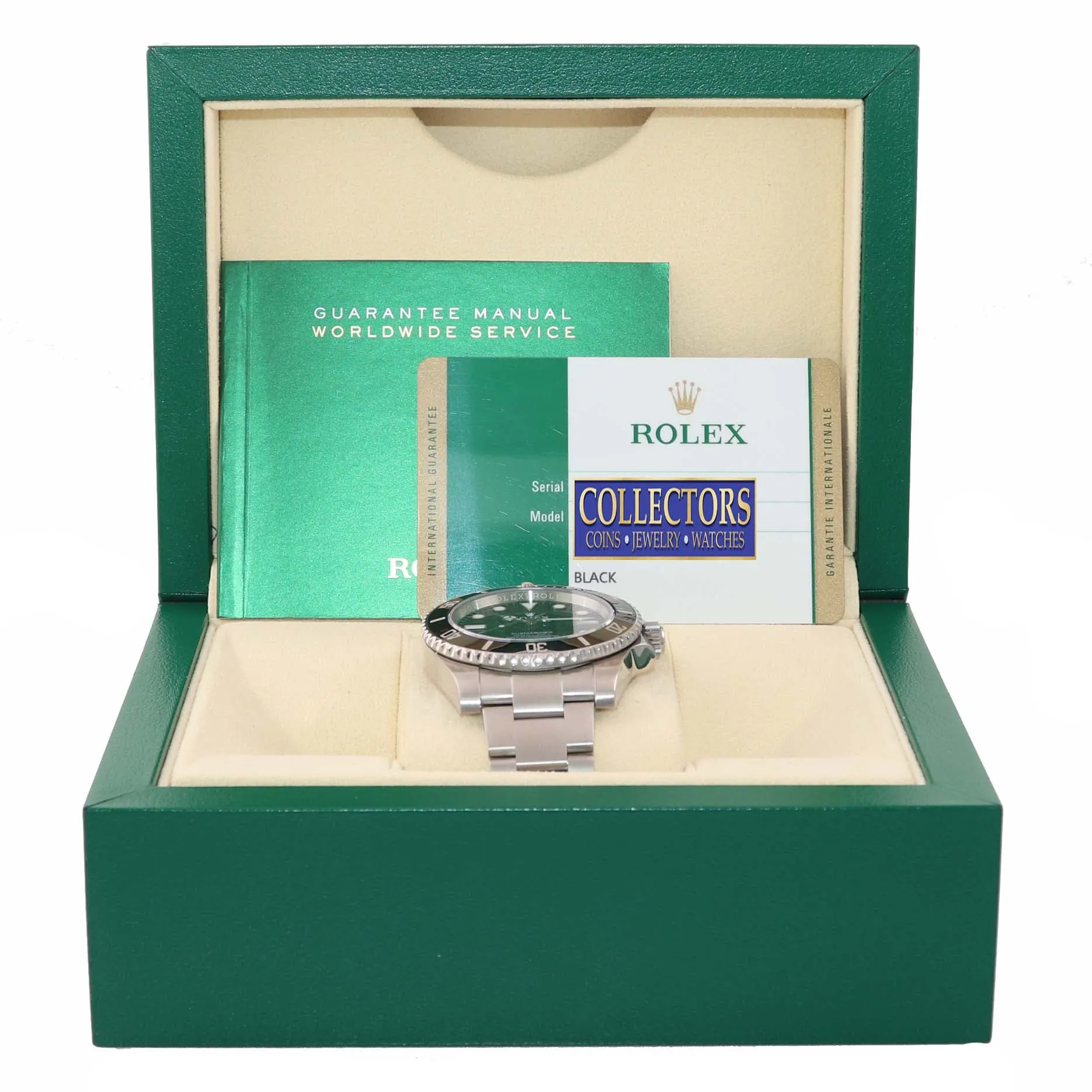 2019 PAPERS Rolex Submariner No-Date 114060 Steel Black Ceramic Watch Box