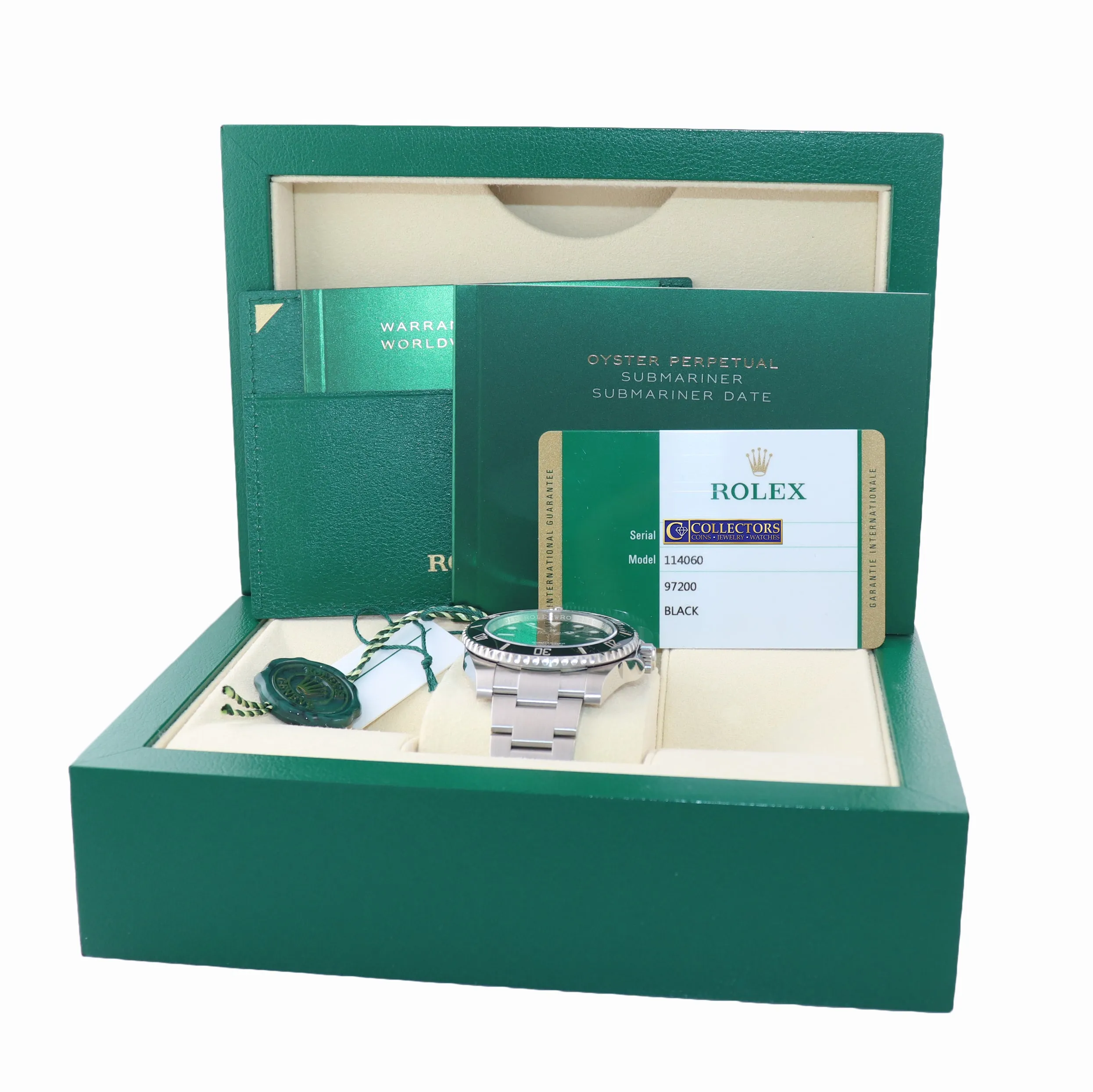 2020 BRAND NEW PAPERS Rolex Submariner No Date 114060 Steel Black Ceramic Watch