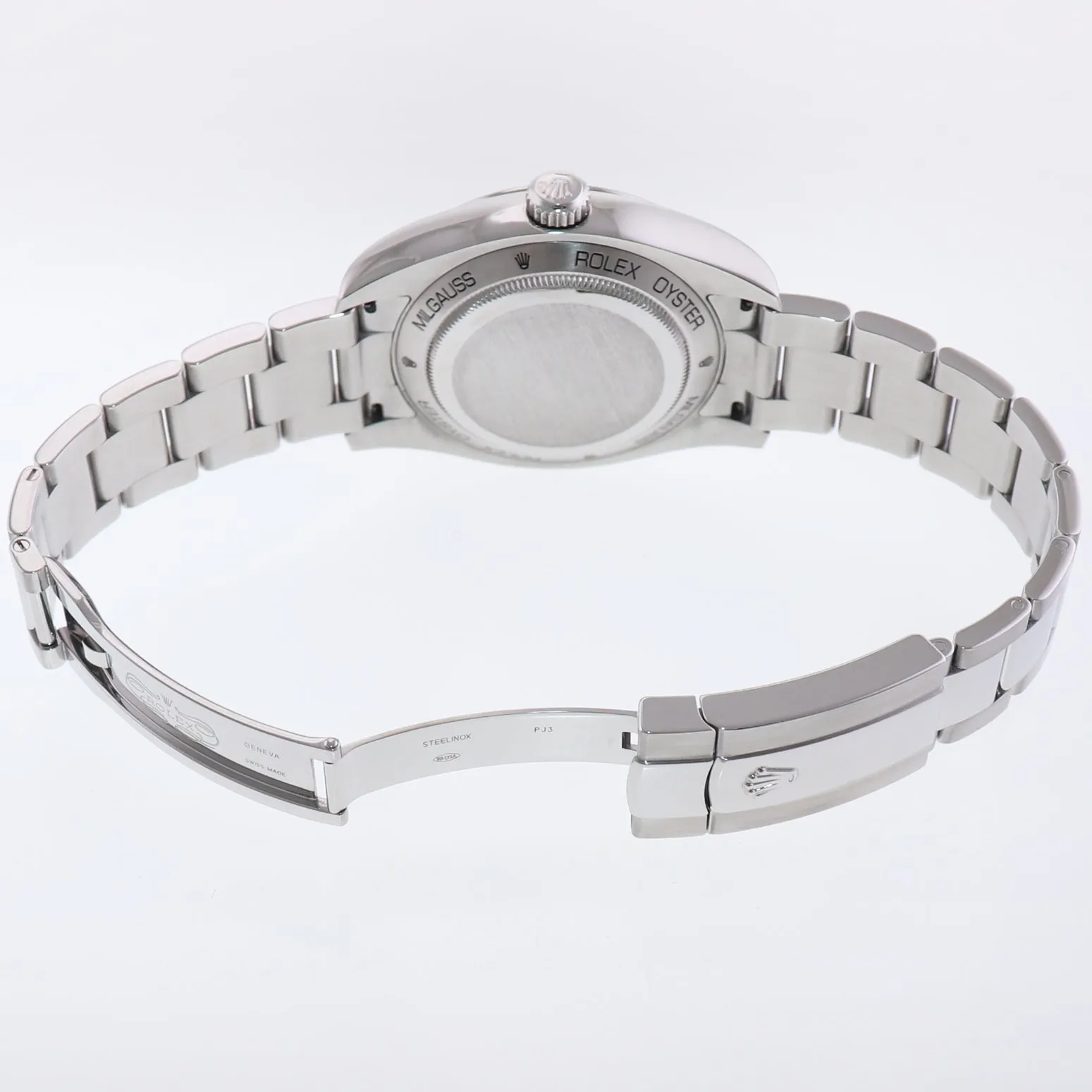 2020 NEW PAPERS Rolex Milgauss 116400 Orange White Steel Anti-Magnetic Watch Box