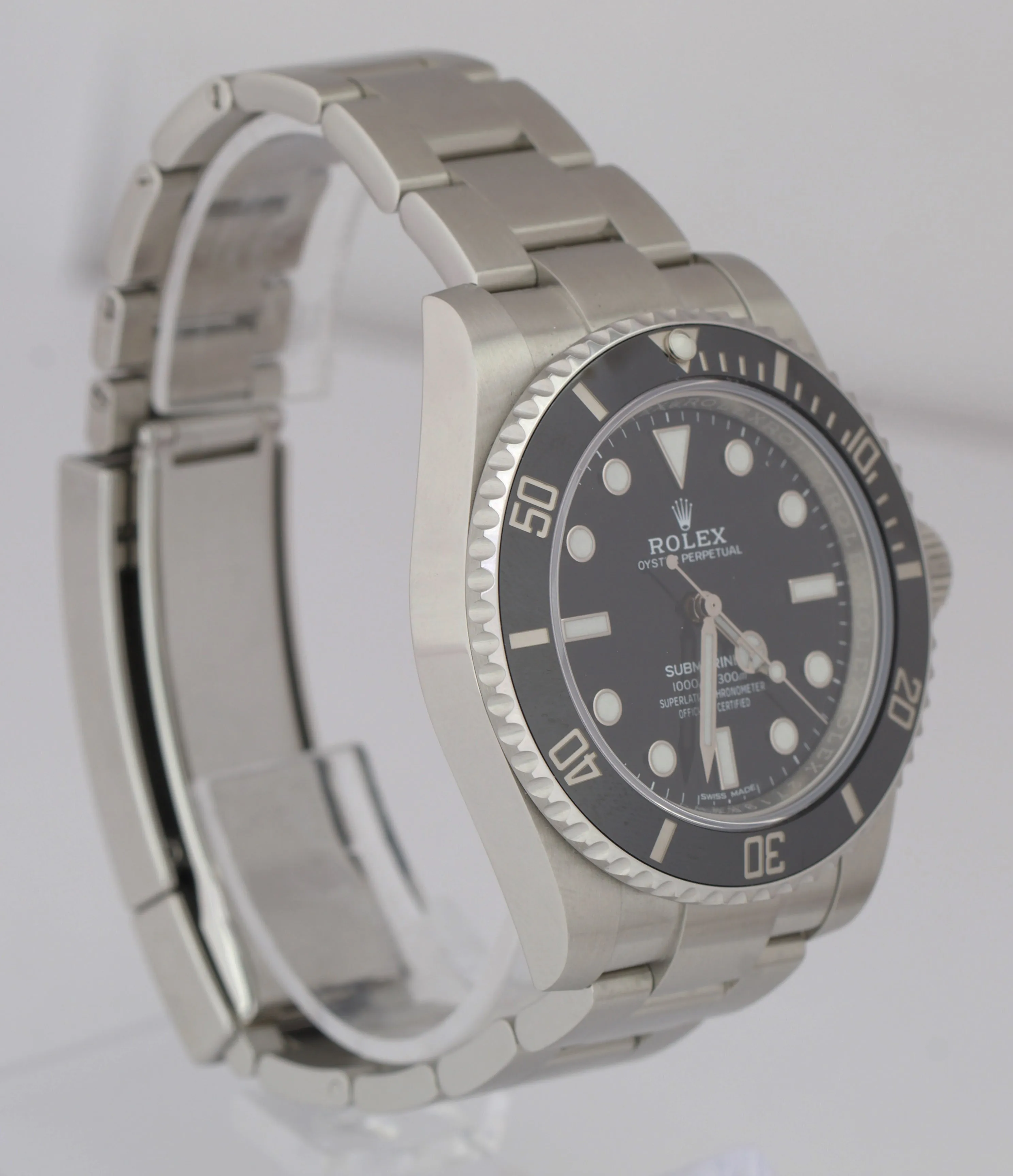 2020 NOS Rolex Submariner No-Date Stainless Steel Dive Ceramic 40mm Watch 114060