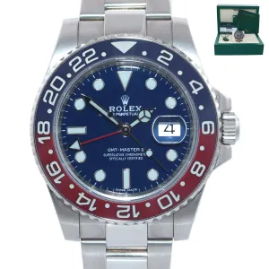 2020 RSC PAPERS Rolex GMT-Master II Pepsi 18K White Gold Blue 116719BLRO Watch