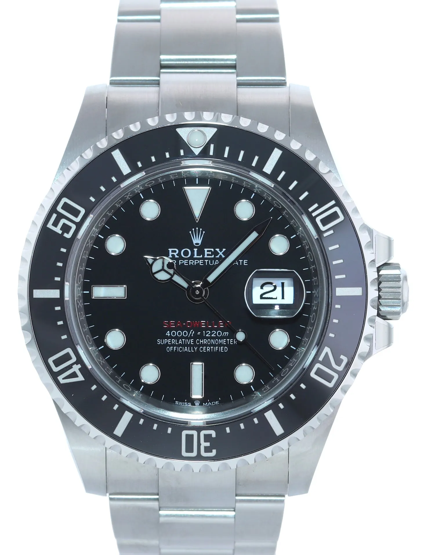 2021 PAPERS Mark II Rolex Red Sea-Dweller 43mm 126600 Steel Watch Box