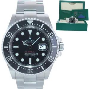2021 PAPERS Mark II Rolex Red Sea-Dweller 43mm 126600 Steel Watch Box