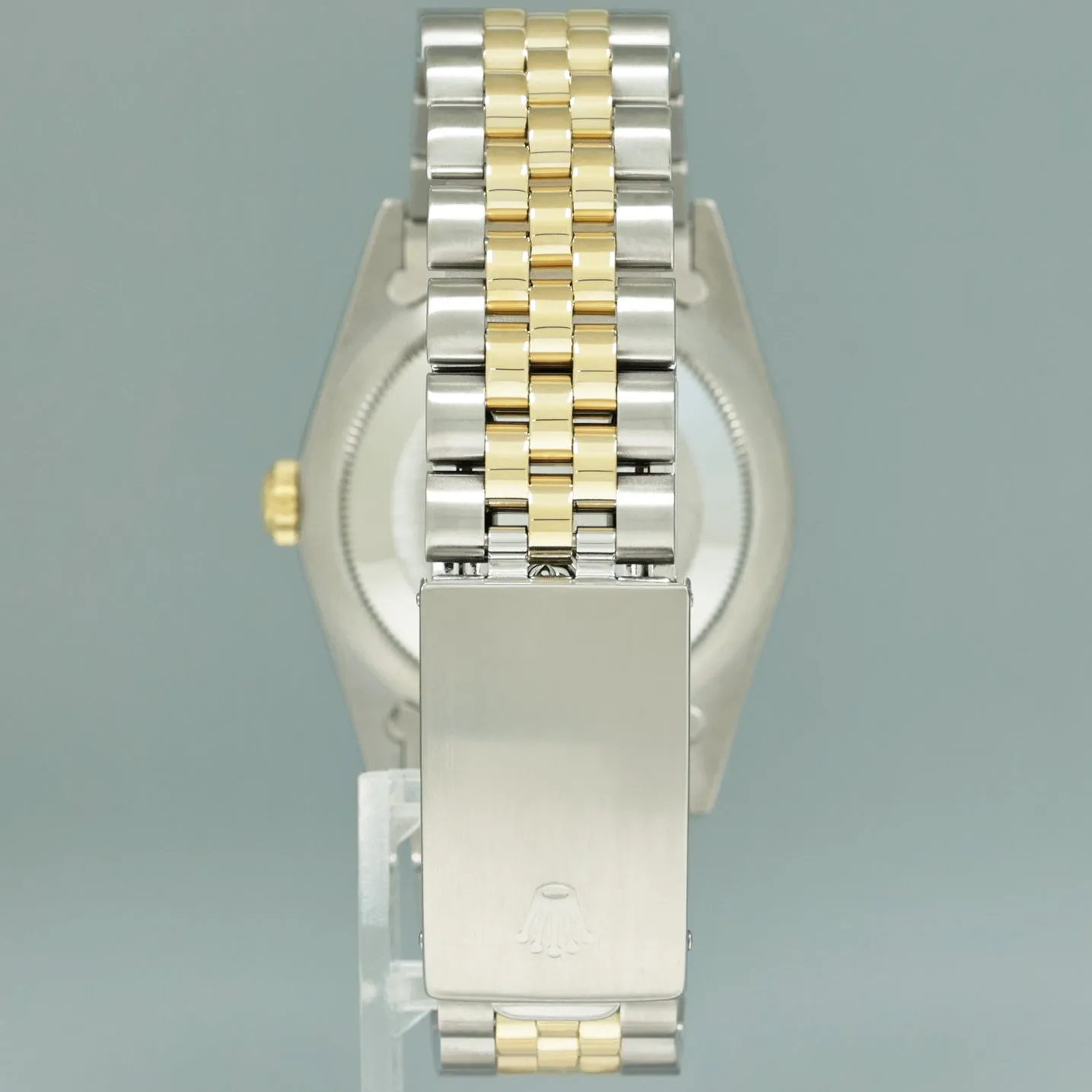 2024 RSC & Papers Rolex DateJust 16233 Two Tone Jubilee Blue Vignette Diamond Watch