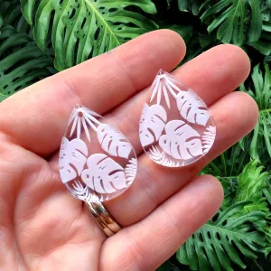 30mm Jungle Teardrops  - 5 Pairs
