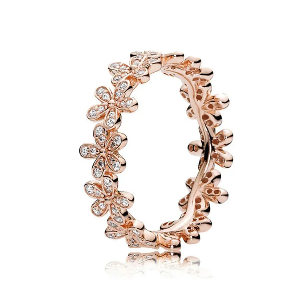 925 Sterling Silver Rings For Women Original Infinity Love Heart Crown Engagement Wedding Ring Rose Gold Crystals Luxury Jewelry