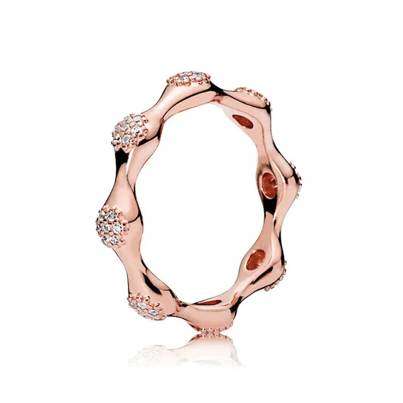 925 Sterling Silver Rings For Women Original Infinity Love Heart Crown Engagement Wedding Ring Rose Gold Crystals Luxury Jewelry