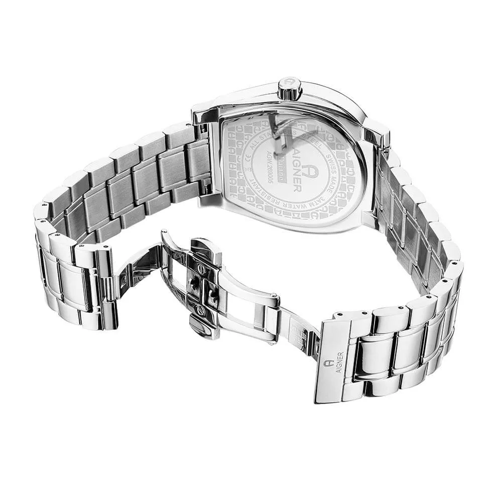 Aigner Daiano Gents Grey Dial Stainless Steel Watch