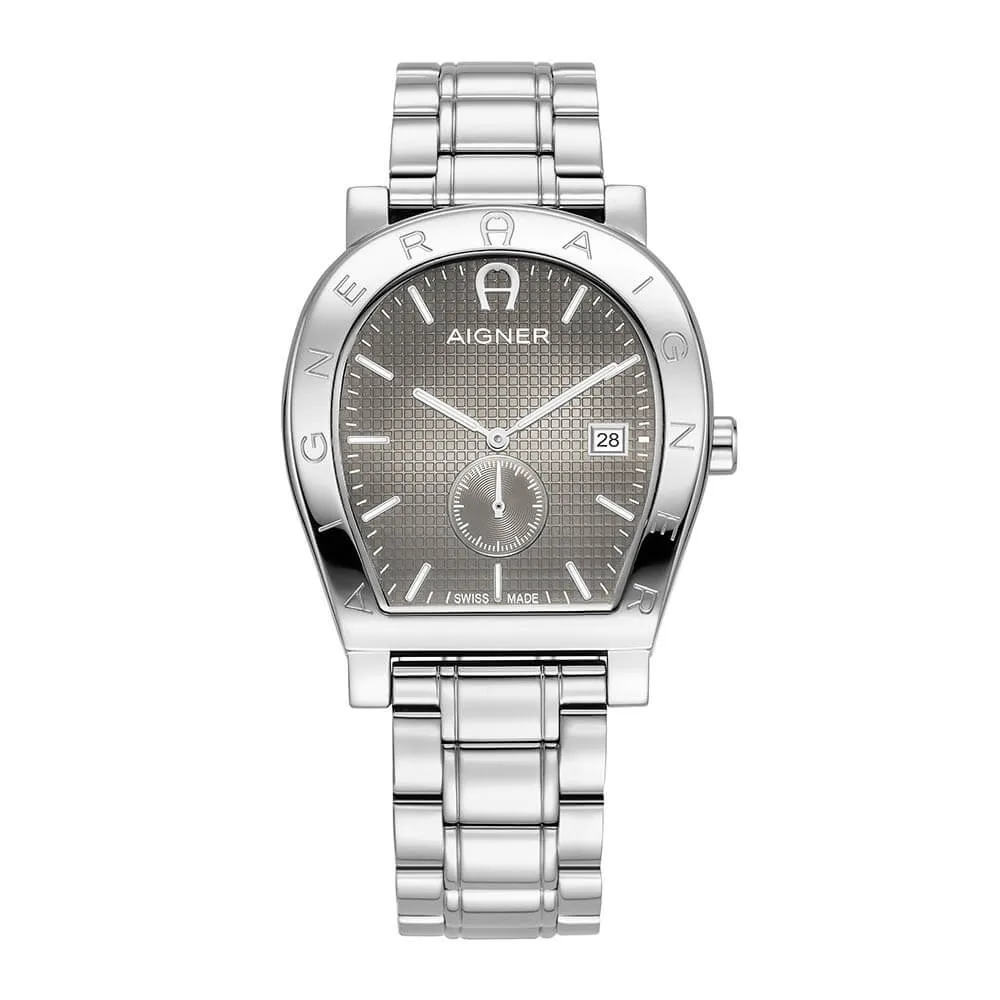 Aigner Daiano Gents Grey Dial Stainless Steel Watch