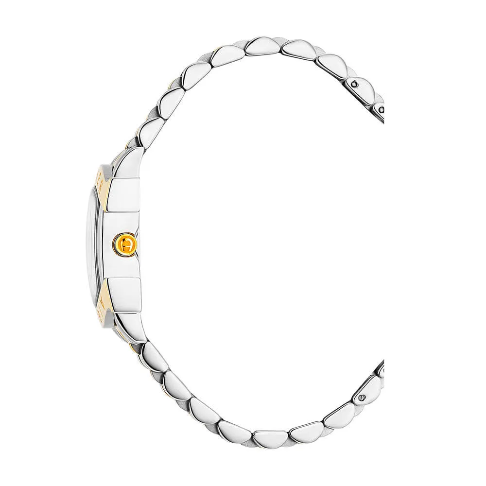 Aigner Massa Due Ladies Gold Dial Stainless Steel Silver Gold Plated  Watch