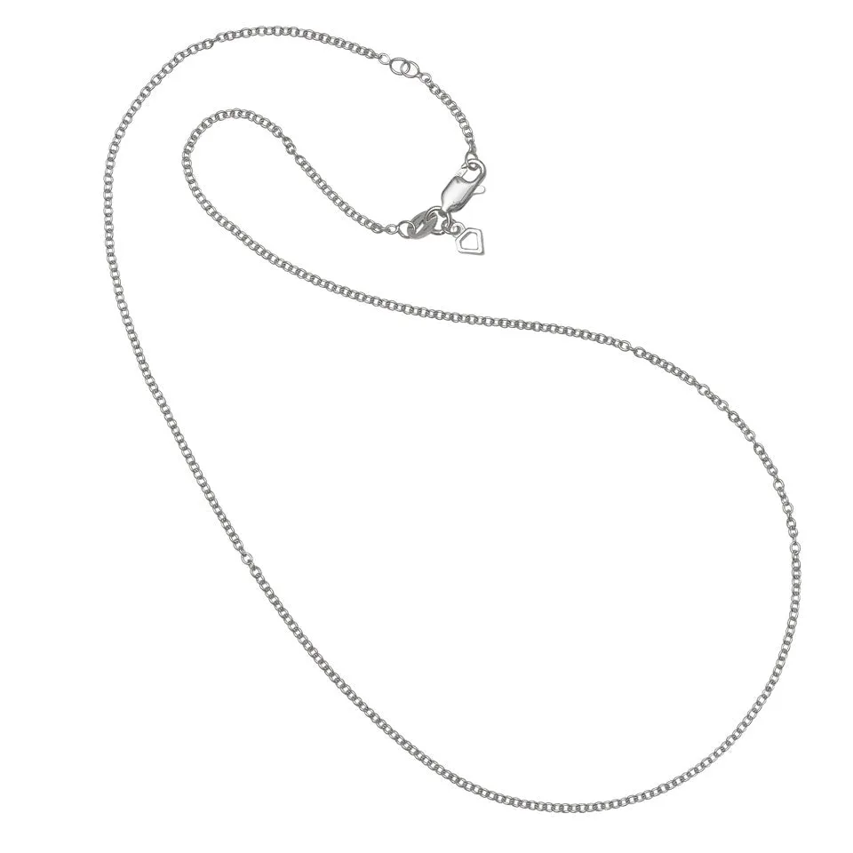 Ankerkette Premium Silber, Drahtstärke 4mm, Länge 45cm