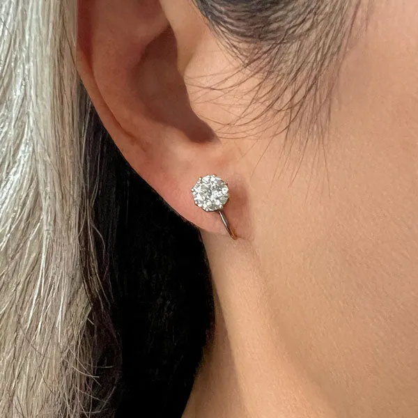 Antique Diamond Stud Earrings