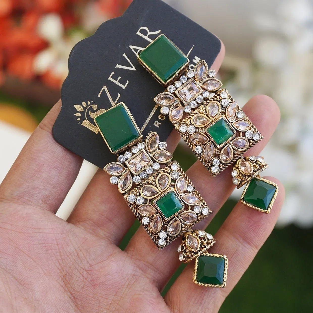 Antique Egyptian Earrings With Zircones