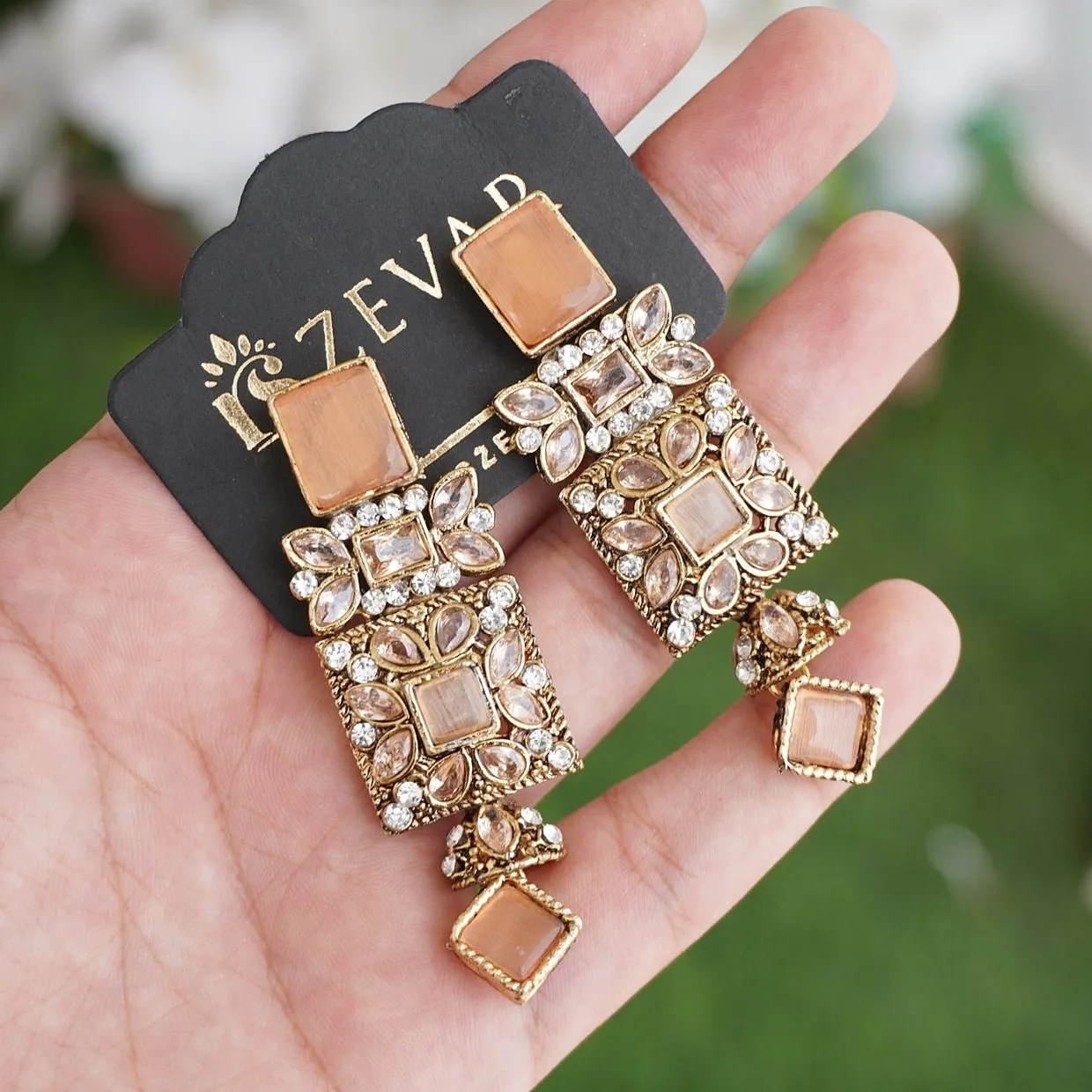 Antique Egyptian Earrings With Zircones