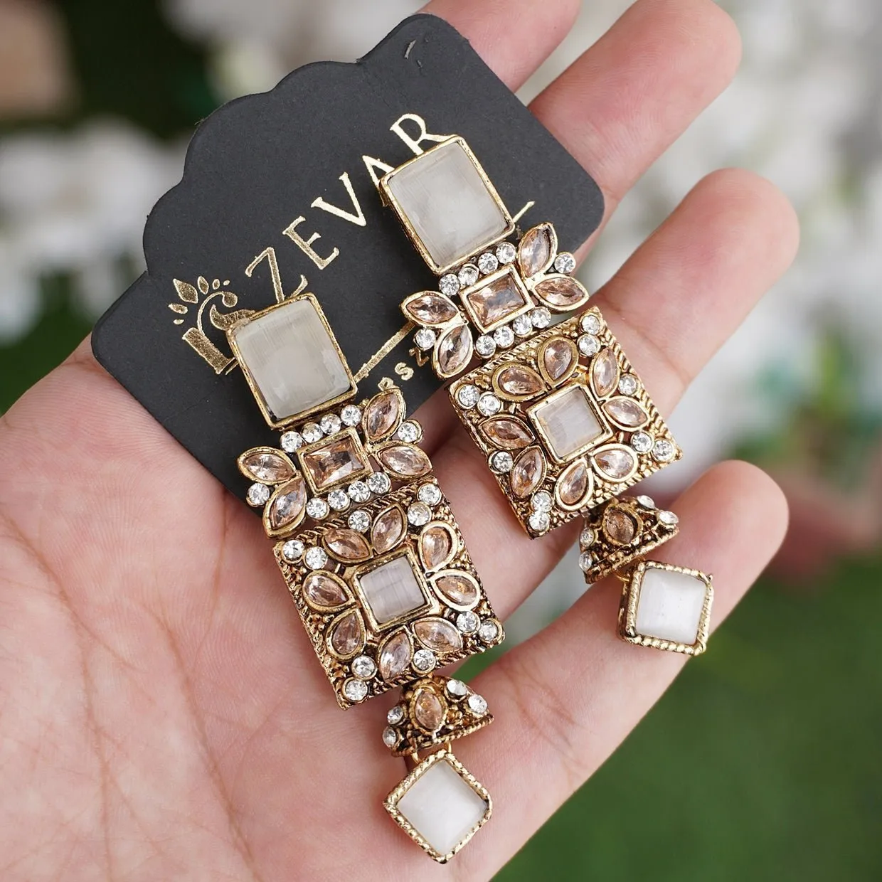 Antique Egyptian Earrings With Zircones