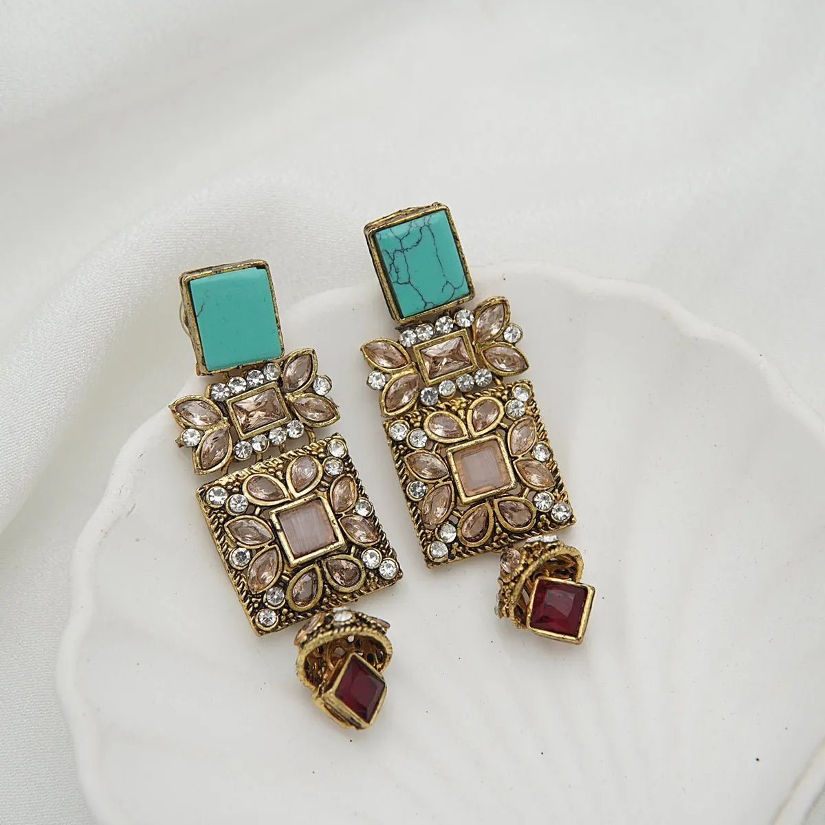 Antique Egyptian Earrings With Zircones