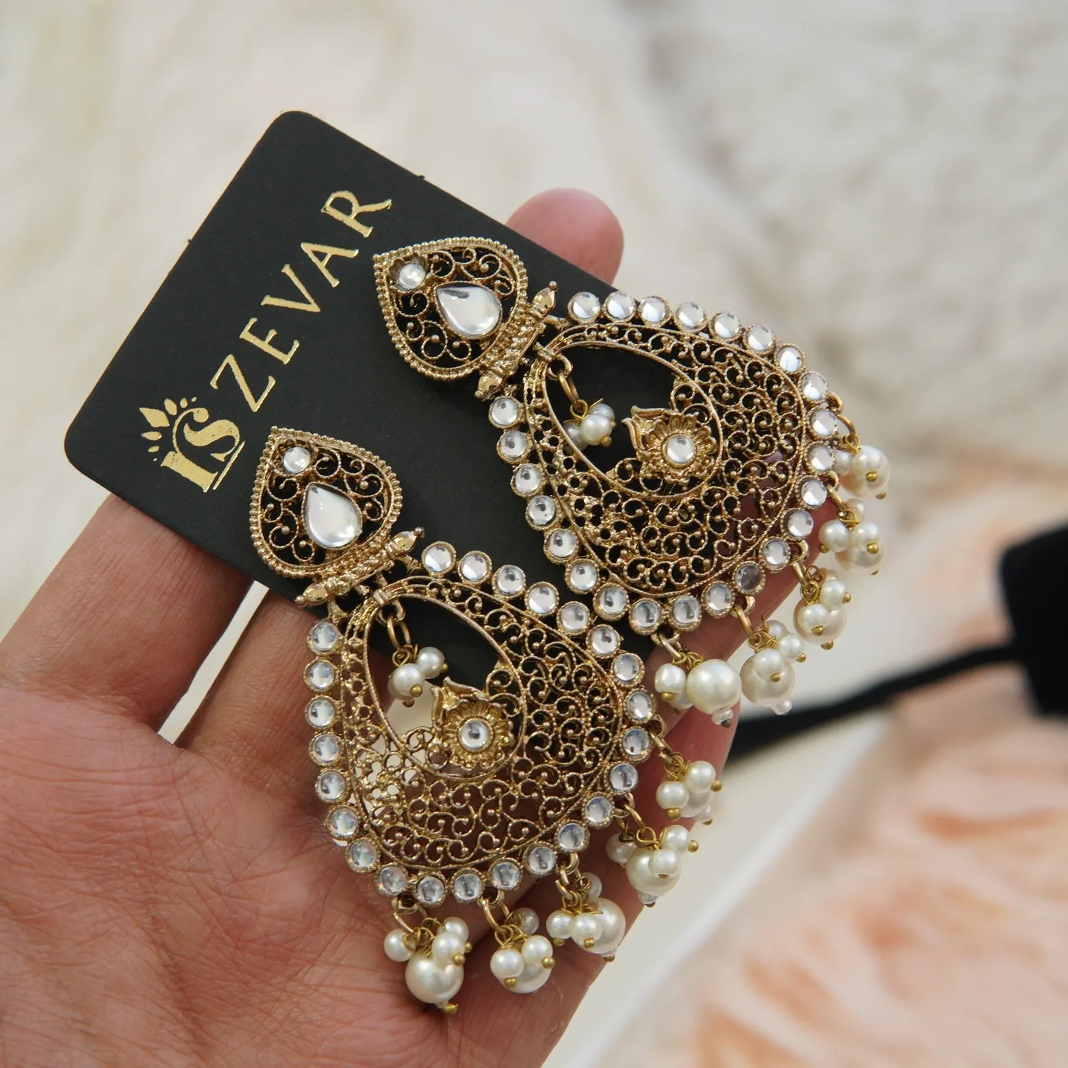 Antique Gold Design Earrings