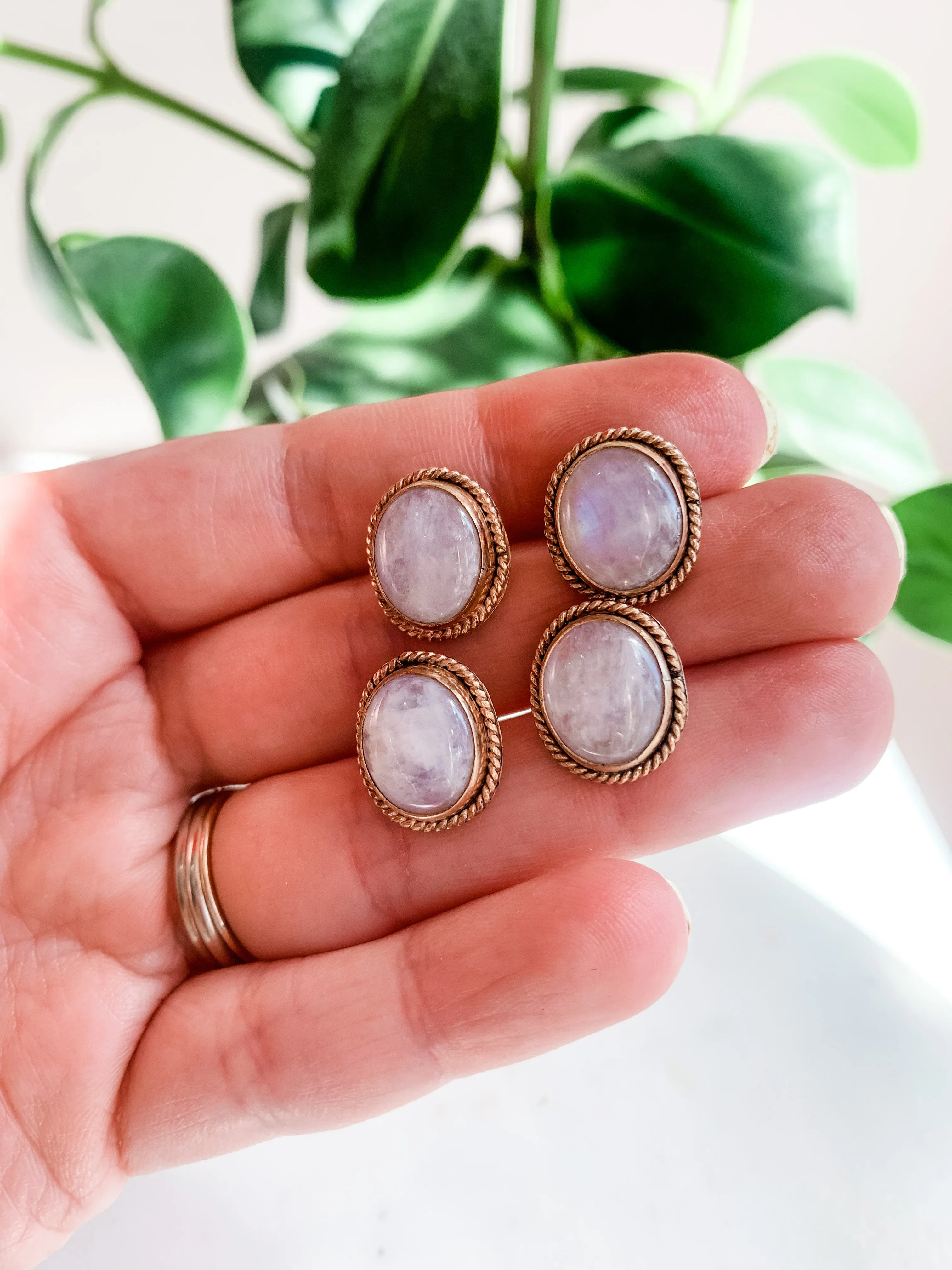 Antique Moonstone Earrings