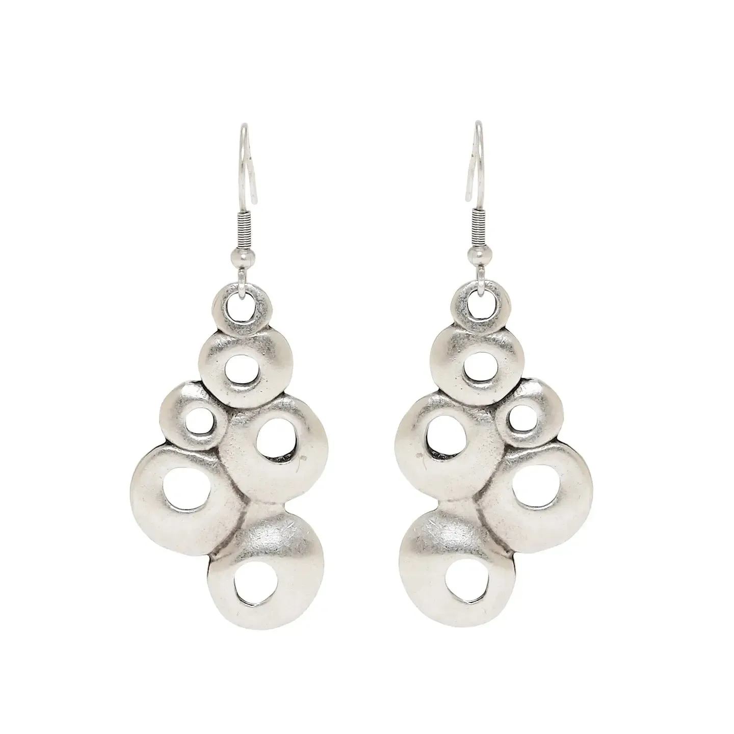 Antique Pewter Pod Earrings