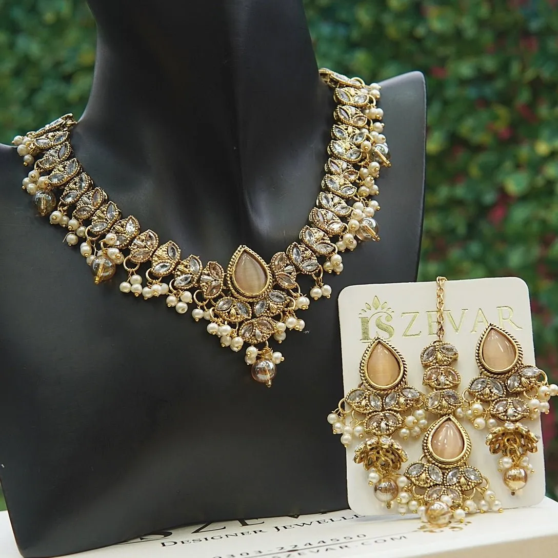 Antique Semi-Precious Necklace Set