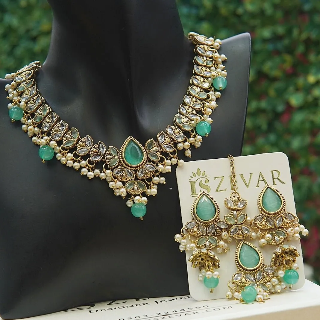 Antique Semi-Precious Necklace Set